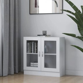 Βιτρίνα Λευκή 82,5 x 30,5 x 80 εκ. Επεξ. Ξύλο - Λευκό
