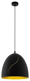 Φωτιστικό Οροφής Κρεμαστό Hunningham 43067 Black-Gold Eglo Metal