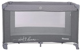 Παρκοκρέβατο NOEMI 1 Layers Cool Grey Star 10080542216 Lorelli