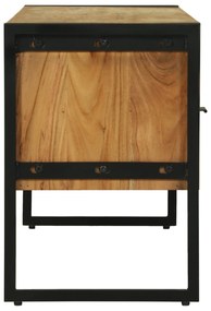 vidaXL Ντουλάπα τηλεόρασης 100x35x50 εκ Μασίφ Ξύλο Ακακίας