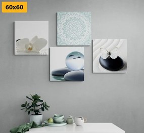 Σετ εικόνων Φενγκ Σούι σε απαλούς τόνους - 4x 60x60