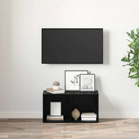 vidaXL Ντουλάπι TV Μαύρη δρυς Επεξεργασμένο ξύλο