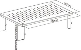 BRATECK επιτραπέζια βάση οθόνης/laptop STB-081, 13-32", έως 20kg