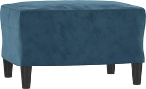 vidaXL Υποπόδιο Μπλε 60x50x41 εκ. Βελούδινο