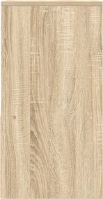 vidaXL Κομοδίνα με συρτάρι 2 τεμ. Sonoma Δρυς 35x34x66,5 εκ.