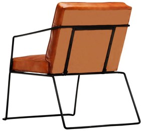 vidaXL Πολυθρόνα Ταμπά από Γνήσιο Δέρμα