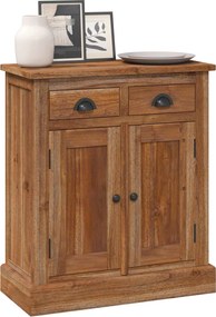vidaXL Ντουλάπι αποθήκευσης Φυσικό 65 x 30 x 75 cm Στερεό Ξύλο Τίκ
