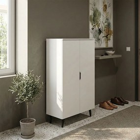 Παπουτσοθήκη-ντουλάπα Oufelia pakoworld λευκό 60x32.5x134.5εκ
