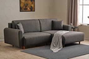 Corner Sofa-Bed Mane Right - Anthracite Anthracite