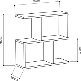 Βοηθητικό Τραπέζι Λευκό MANIA 60x20x60