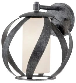 Απλίκα Φωτιστικό Τοίχου 1xE27 Μαύρο-Ασημί IP44 Blacksmith QN-BLACKSMITH1-OBK Quintiesse Elstead Lighting-QN-BLACKSMITH1-OBK-Μαύρ QN-BLACKSMITH1-OBK