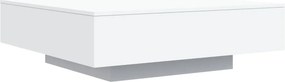 vidaXL Τραπεζάκι Σαλονιού με Φώτα LED Λευκό 100x100x31 εκ.