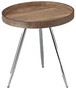 Βοηθητικό Τραπέζι DKD Home Decor Χάλυβας Ξύλο MDF (45,8 x 45,8 x 47,5 cm)