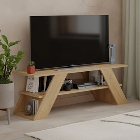 Έπιπλο τηλεόρασης Farfalla φυσικό οξιάς 120x33x40εκ
