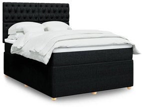 ΚΡΕΒΑΤΙ BOXSPRING ΜΕ ΣΤΡΩΜΑ ΜΑΥΡΟ 140X190 ΕΚ. ΥΦΑΣΜΑΤΙΝΟ 3294360