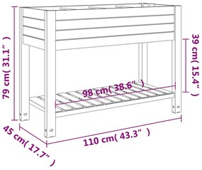 ΥΠΕΡΥΨΩΜ. ΖΑΡΝΤΙΝΙΕΡΑ ΚΗΠΟΥ ΑΝ. ΚΑΦΕ 110X45X79 ΕΚ. ΠΟΛΥΠΡ/ΛΕΝΙΟ 364176