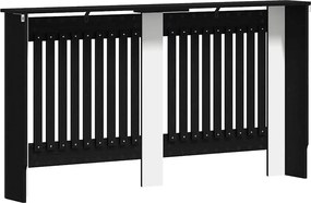 vidaXL Καπάκι Καλοριφέρ Μαύρη Δρυς 152 x 19 x 81,5 cm
