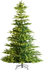 VEVOR Christmas Tree 7.5ft Prelit Artificial Tree with 700 White LEDs 1319 Tips
