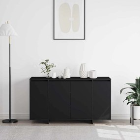 vidaXL Πλαϊνό γραφείο Μαύρο 135 x 41 x 69 cm Επεξεργασμένο ξύλο