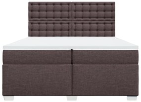 ΚΡΕΒΑΤΙ BOXSPRING ΜΕ ΣΤΡΩΜΑ ΣΚΟΥΡΟ ΚΑΦΕ 200X200 ΕΚ. ΥΦΑΣΜΑΤΙΝΟ 3290612