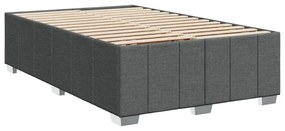 ΚΡΕΒΑΤΙ BOXSPRING ΜΕ ΣΤΡΩΜΑ ΣΚΟΥΡΟ ΓΚΡΙ 120X190 ΕΚ ΥΦΑΣΜΑΤΙΝΟ 3287015