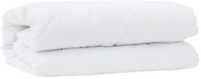 vidaXL Πάπλωμα με μαξιλάρι 2 pcs Λευκό 140 x 220 cm Μικροΐνες