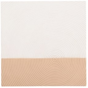 ΠΙΝΑΚΑΣ ΤΕΤΡΑΓΩΝΟΣ ΣΕΙΡΑ SANTORINI HM4519 MDF ΣΕ ΥΠΟΛΕΥΚΟ-ΚΑΦΕ ΧΡΩΜΑ 80x4(πάχος)x80Υεκ.