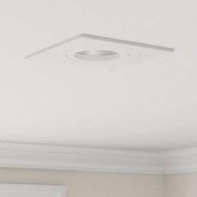 vidaXL Κρυφά σποτ 12 τμχ Τετράγωνα GU10 Λευκά 91x91 χιλ.