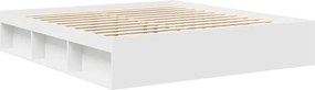 vidaXL Πλαίσιο Κρεβατιού Λευκό 180 x 200 εκ. Super King