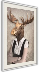 Αφίσα - Animal Alter Ego: Moose - 20x30 - Χρυσό - Με πασπαρτού