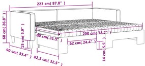 ΚΑΝΑΠΕΣ ΚΡΕΒΑΤΙ ΣΥΡΟΜΕΝΟΣ ΑΝΟΙΧΤΟ ΓΚΡΙ 80X200ΕΚ ΎΦΑΣΜΑ ΣΤΡΩΜΑΤΑ 3196591