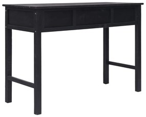 vidaXL Τραπέζι Κονσόλα Μαύρο 110 x 45 x 76 εκ. Ξύλινο