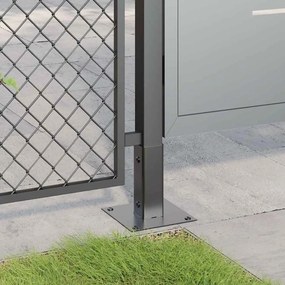 vidaXL Βάσεις στύλων τετράγωνες 4 τεμάχια Χάλυβας με επικάλυψη σκόνης