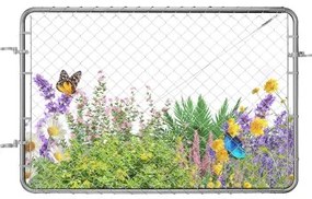 VEVOR Chain Link Fence Gate Fit 2.2-6 ft x 6 ft Garden Gate Posts Not Included