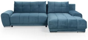 Γωνιακός καναπές κρεβάτι Jacks με αποθηκευτικό χώρο, τυρκουάζ 273x191x83cm Δεξιά γωνία – CHO-TED-001