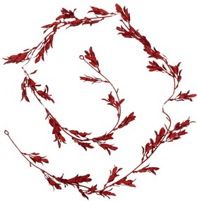 Χριστουγεννιάτικη Γιρλάντα 180εκ. A-S Leaf Red 192029