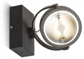 Σποτ Φωτιστικό Τοίχου-Οροφής Led KELLY Ι H11,9 Φ13,5 Rendl R12333 Μαύρο