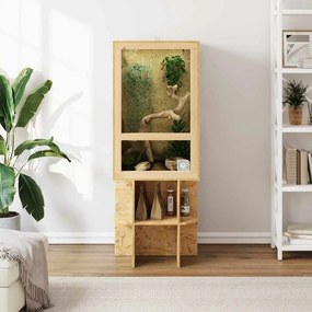 vidaXL Terrarium Καφέ 50 x 50 x 130 εκ OSB