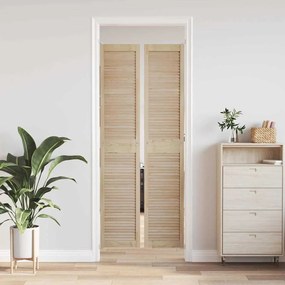 vidaXL Πόρτα Ντουλάπας με πόρτα 2 pcs Φυσικό 140.5 x 2.1 x 49.5 cm
