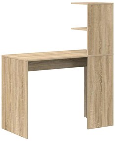 vidaXL Γραφείο Sonoma Δρυς 102 x 50 x 124 εκ. Επεξεργασμένο ξύλο