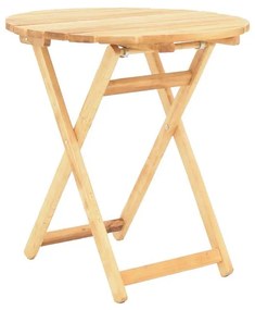 Τραπέζι Letna πτυσσόμενο μασίφ ξύλο οξιάς σε φυσική απόχρωση Φ60x74,5 εκ. 60x60x74.5 εκ.