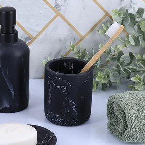 Ποτηροθήκη Μπάνιου (Φ7.6x9.5) T-D Marble Black 61122761