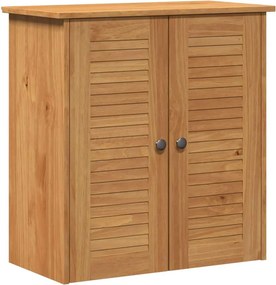 vidaXL Σετ Επίπλων Μπάνιου με ράφι VIGO 2 pcs Καφέ και Μέλι Καφέ