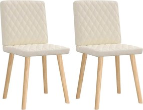 Καρέκλες Τραπεζαρίας vidaXL 2 τεμ Λινό