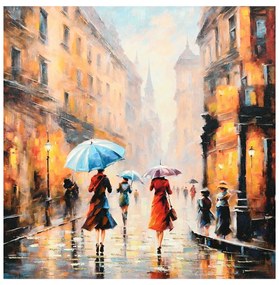 Πίνακας σε καμβά Nightdream II Inart 100x3x100εκ