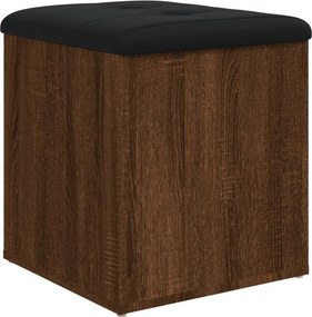 vidaXL Παγκάκι Αποθήκευσης Καφέ Δρυς 42x42x45 εκ. από Επεξ. Ξύλο