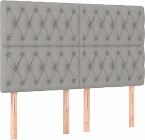 vidaXL Κρεβάτι Boxspring με Στρώμα Αν. Πράσινο 160x200εκ Υφασμάτινο