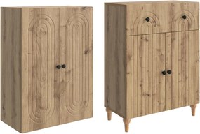 vidaXL Σέτ Ντουλαπιών 2 τμχ. Artisan Δρυς Επεξεργασμένο Ξύλο