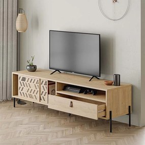 Έπιπλο τηλεόρασης Dionysos Megapap χρώμα φυσικό οξιάς 170x45x48,6εκ.