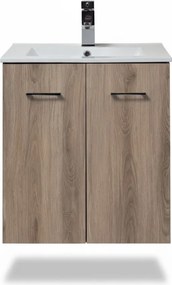 Mabo Thebes 60 MDF Base - Βάση Επίπλου Με Νιπτήρα (60x46) - MDF Laminate 112